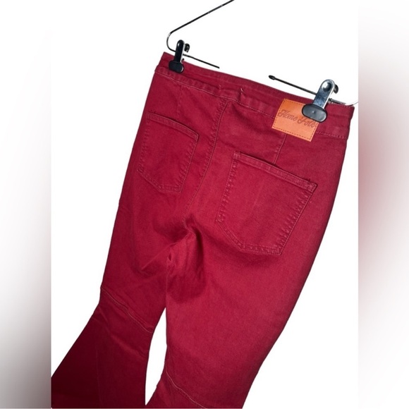 Home Folk Burgundy Flare Jeans - Picture 8 of 16